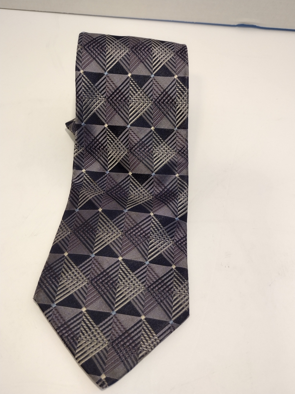 Murano Geometric Pattern Silk Tie